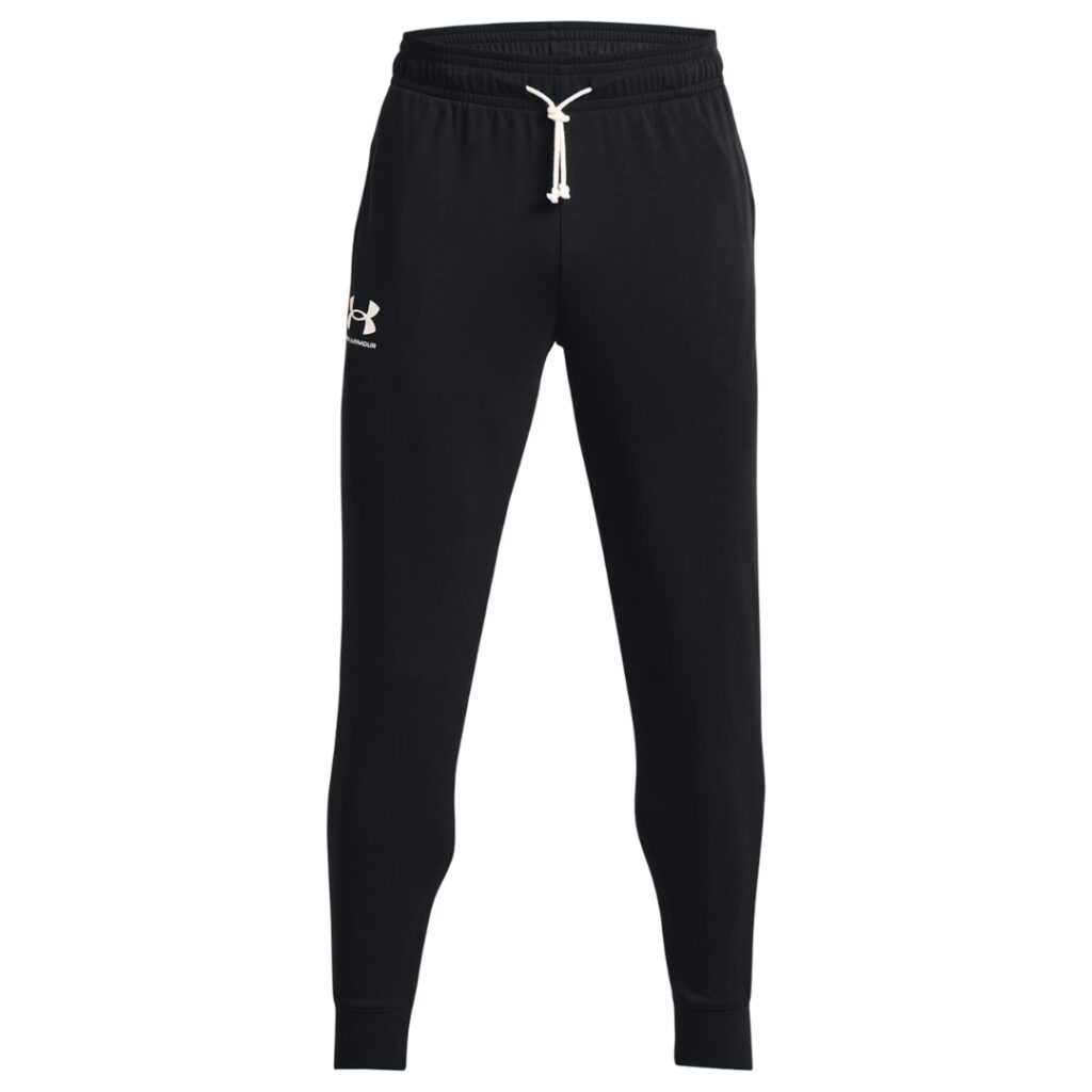 Under Armour Jogger Rival Terry - Black/White - immagine 5