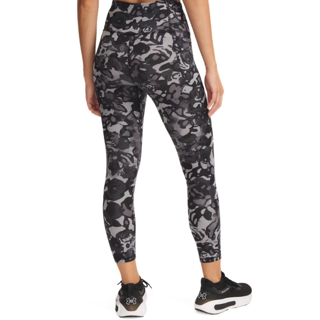 Under Armour Leggings Printed Ankle - Black/Titan Gray/White - immagine 3