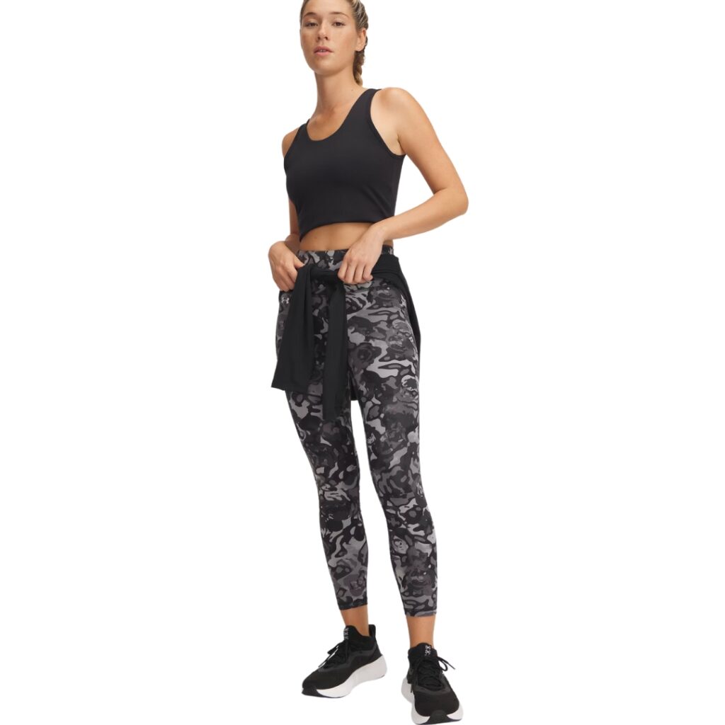 Under Armour Leggings Printed Ankle - Black/Titan Gray/White - immagine 2