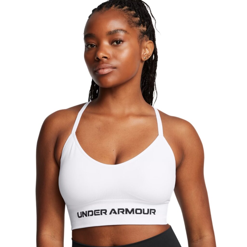Under Armour Reggiseno Sportivo Vanish Seamless Low - White/Black - immagine 2
