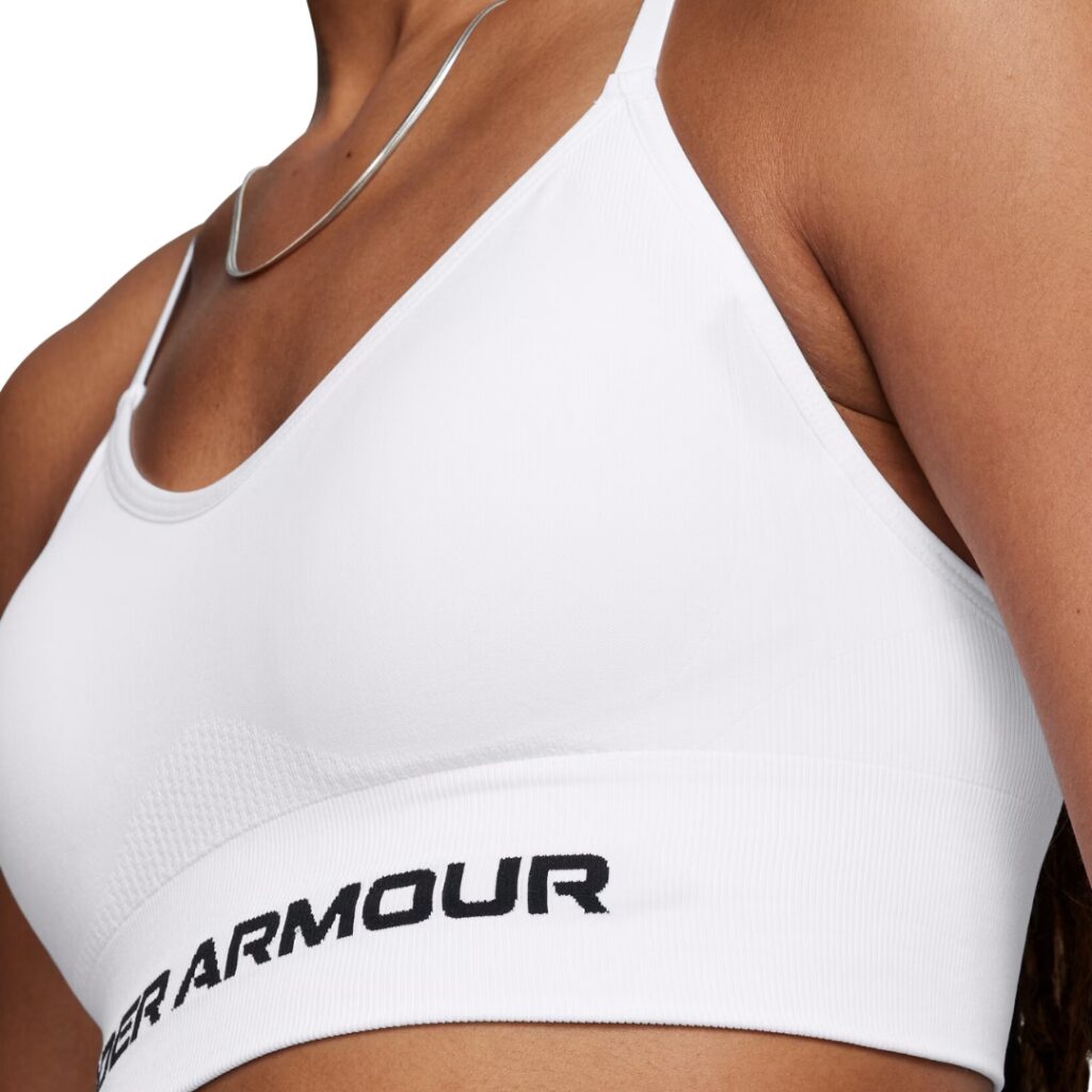 Under Armour Reggiseno Sportivo Vanish Seamless Low - White/Black - immagine 4
