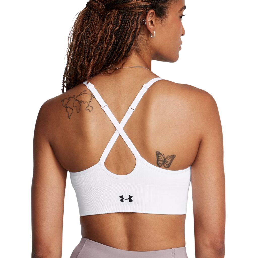 Under Armour Reggiseno Sportivo Vanish Seamless Low - White/Black - immagine 3