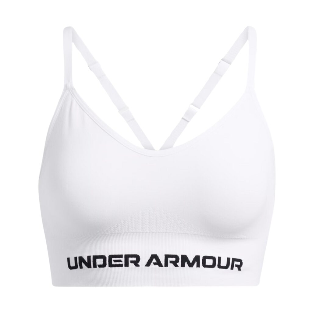 Under Armour Reggiseno Sportivo Vanish Seamless Low - White/Black - immagine 5