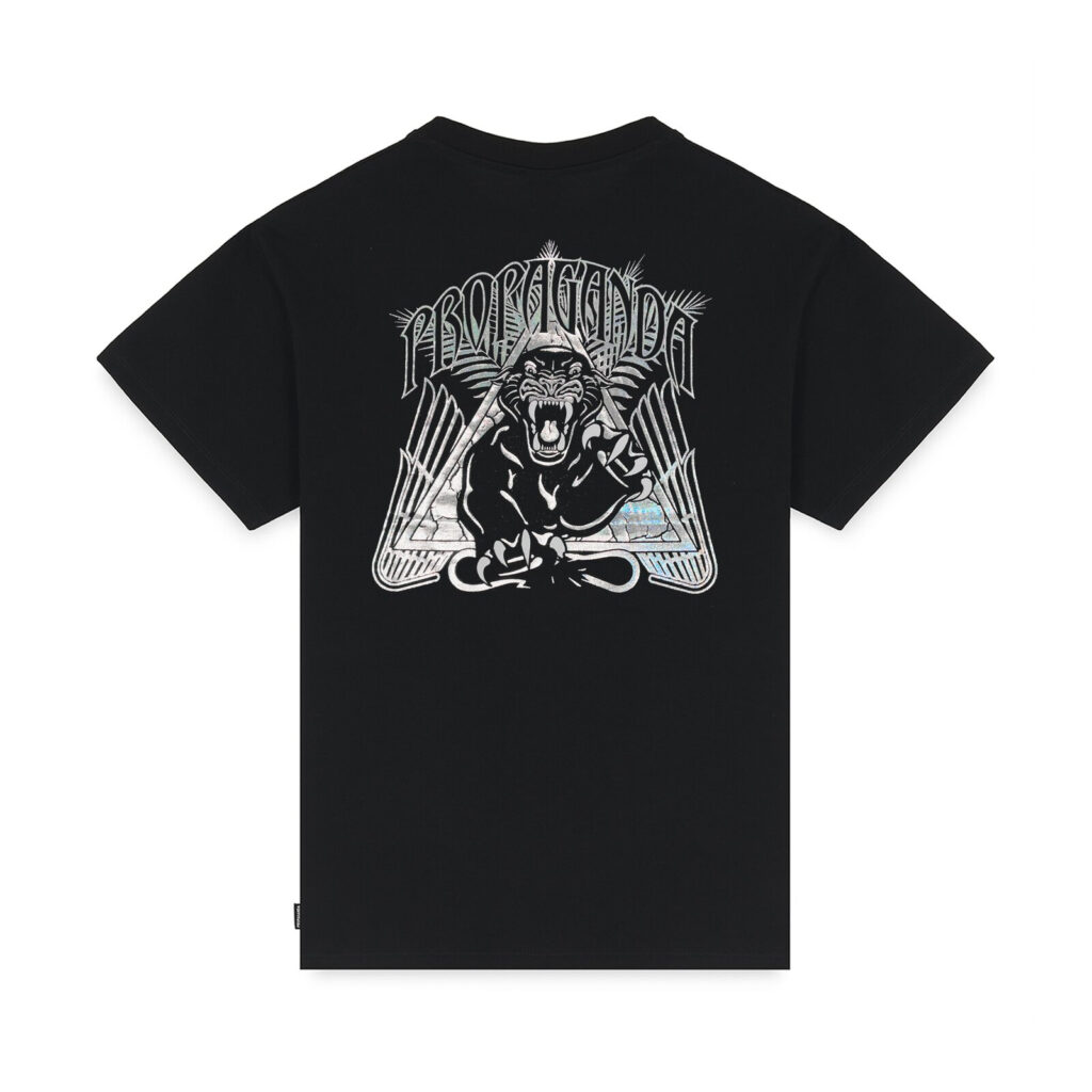 Propaganda T-Shirt Triangle Panther - Black - immagine 2
