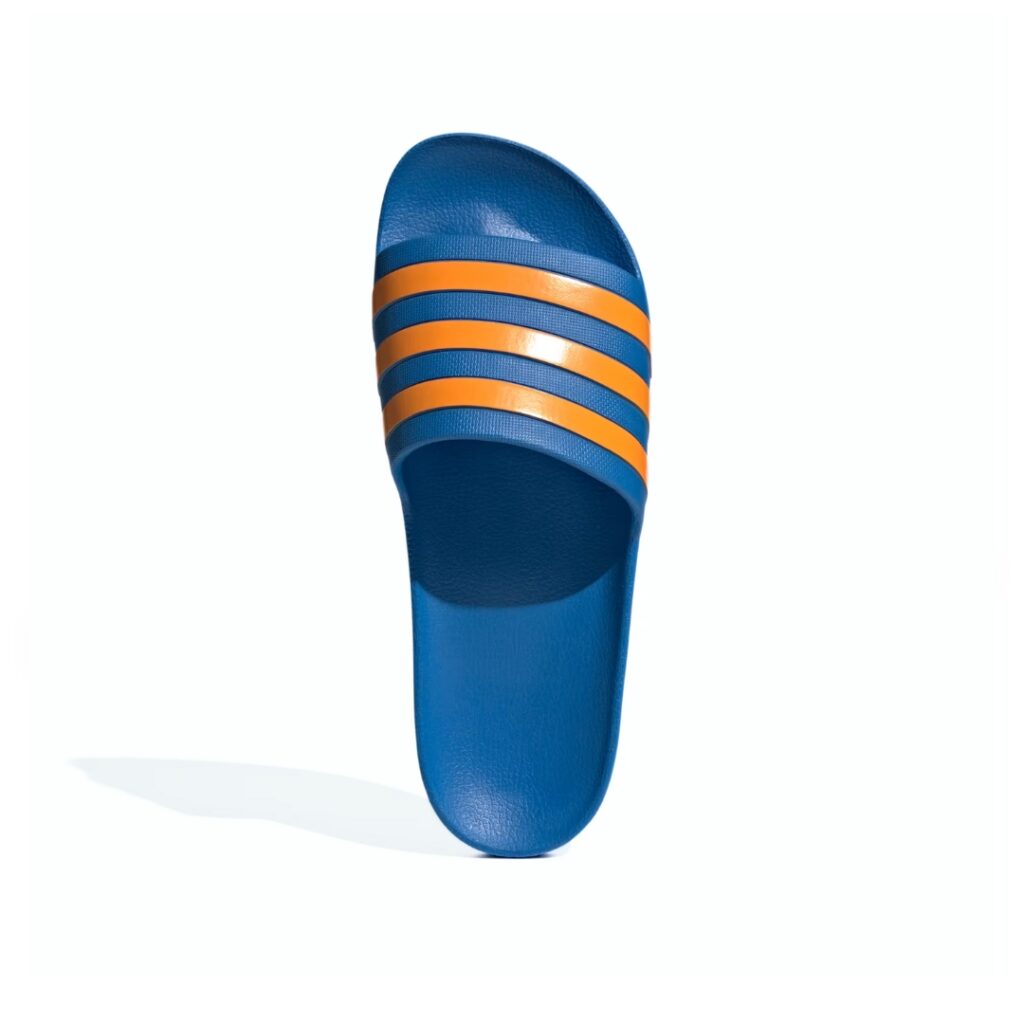 Adidas Ciabatte Adilette Aqua - Blu royal/Orange - immagine 2