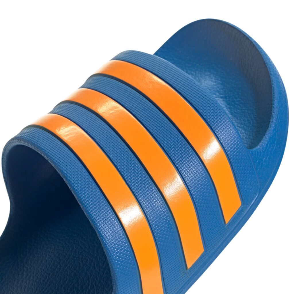 Adidas Ciabatte Adilette Aqua - Blu royal/Orange - immagine 4
