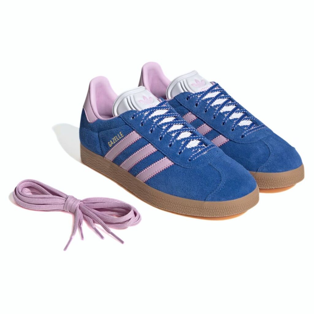 Adidas Gazelle - Blue/Orchid Fusion/Gum - immagine 2