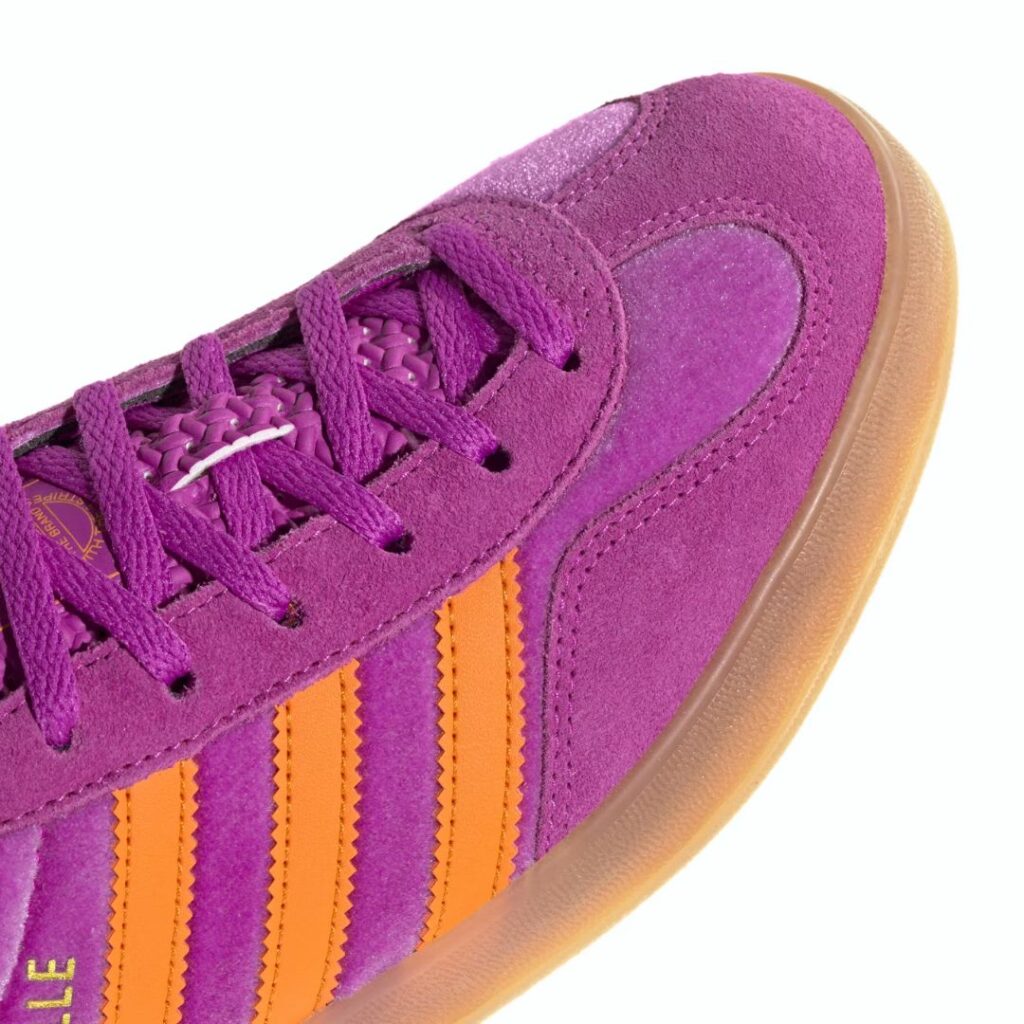 Adidas Gazelle Indoor - Purple Burst/Eqt Orange/Gum - immagine 4