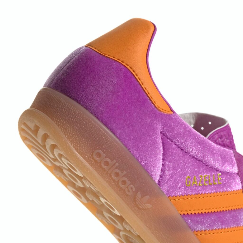 Adidas Gazelle Indoor - Purple Burst/Eqt Orange/Gum - immagine 5