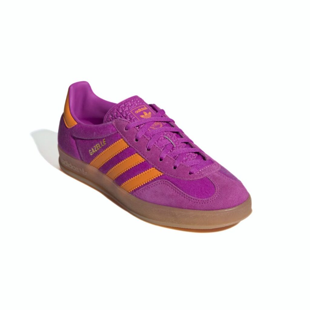 Adidas Gazelle Indoor - Purple Burst/Eqt Orange/Gum - immagine 2