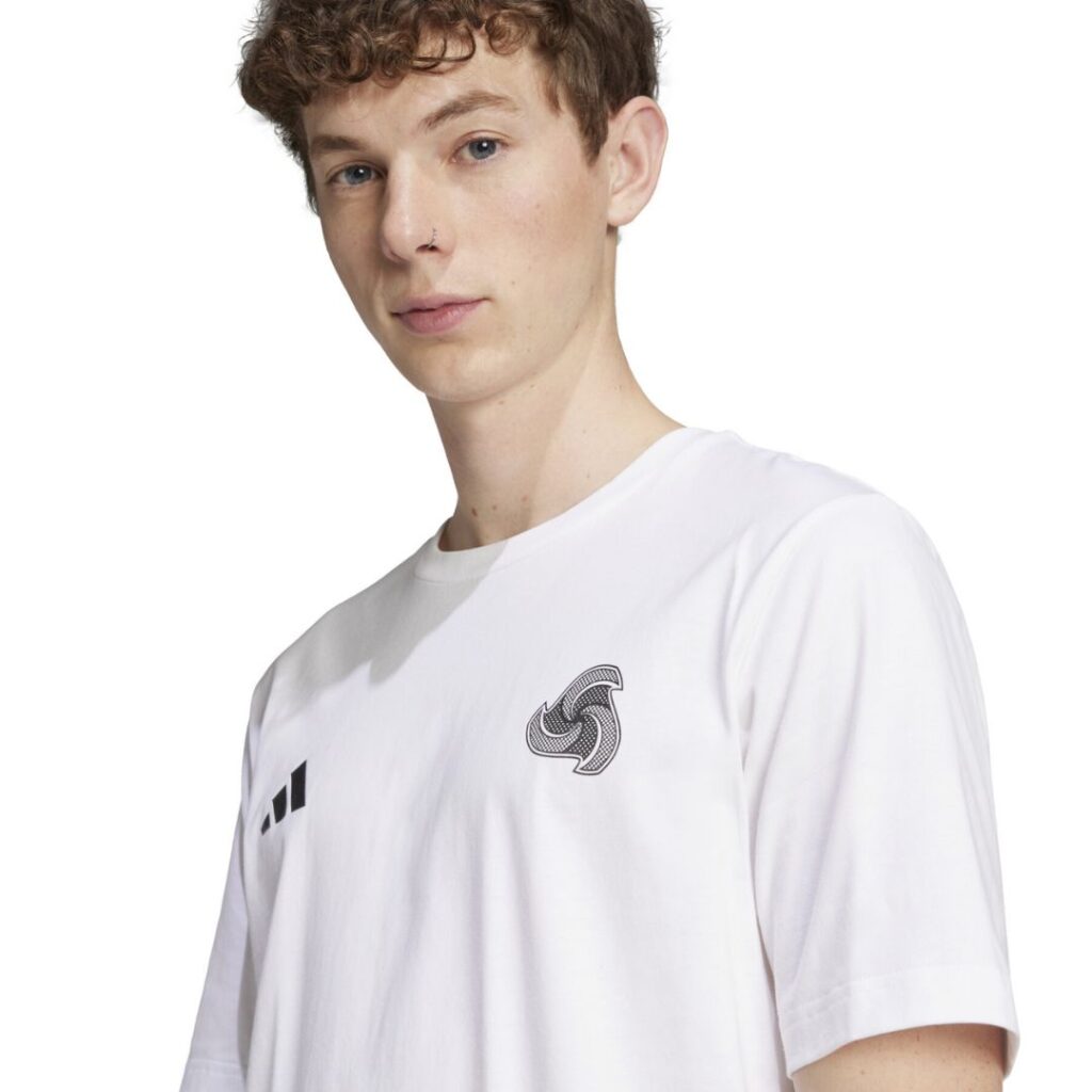 Adidas T-Shirt Color Shift Graphic - White - immagine 4