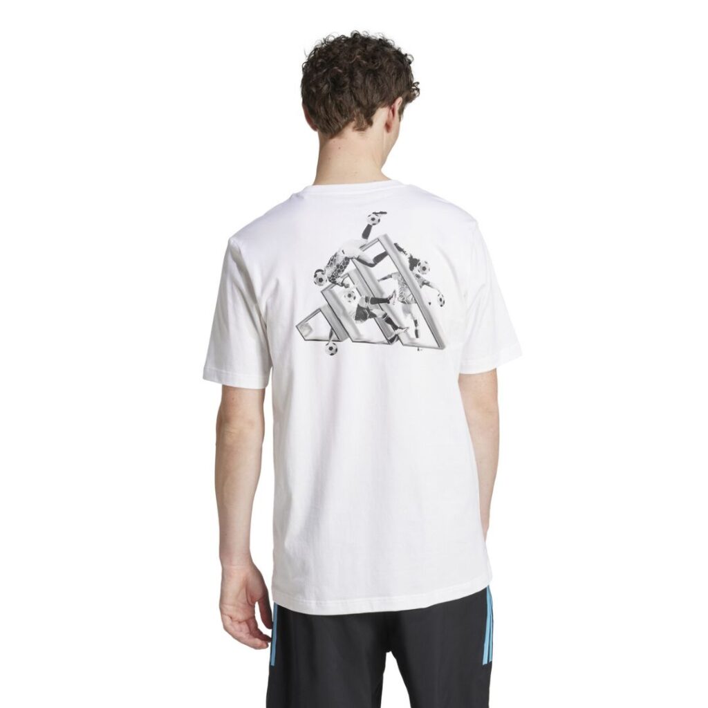 Adidas T-Shirt Color Shift Graphic - White - immagine 3