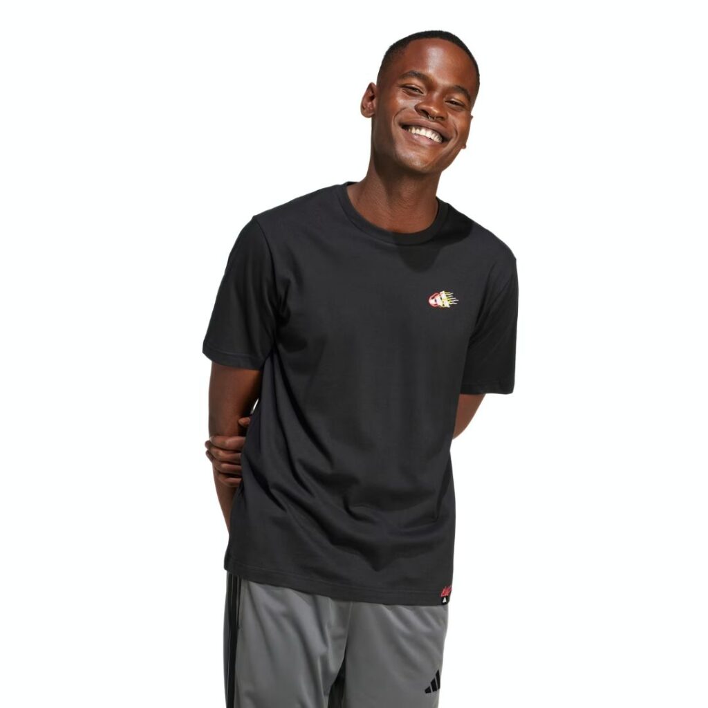 Adidas T-Shirt Mini Embroidery Graphic - Black