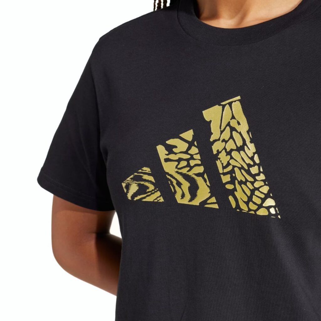 Adidas T-Shirt Tech Metallic Graphic - Black - immagine 2