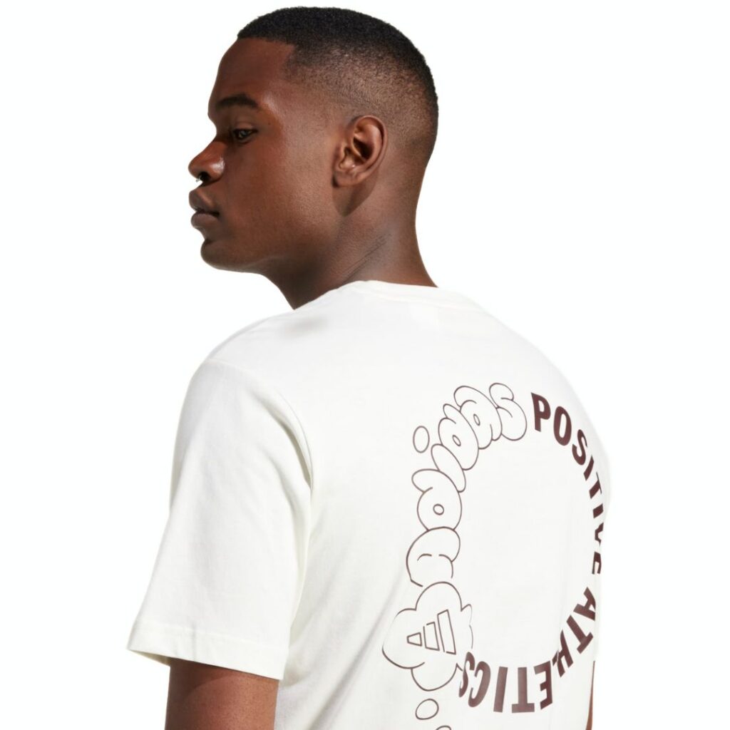 Adidas T-Shirt Verbiage Circle Graphic - Wonder Beige - immagine 2