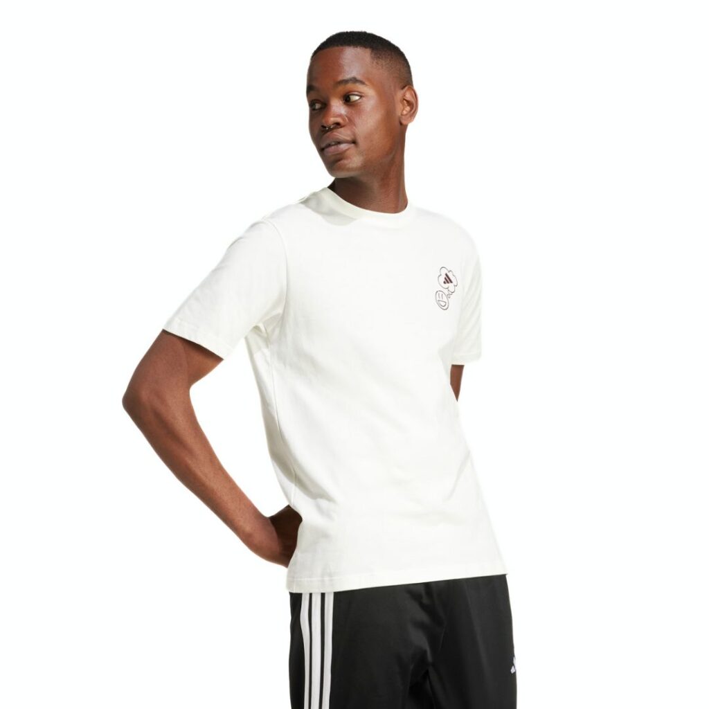 Adidas T-Shirt Verbiage Circle Graphic - Wonder Beige