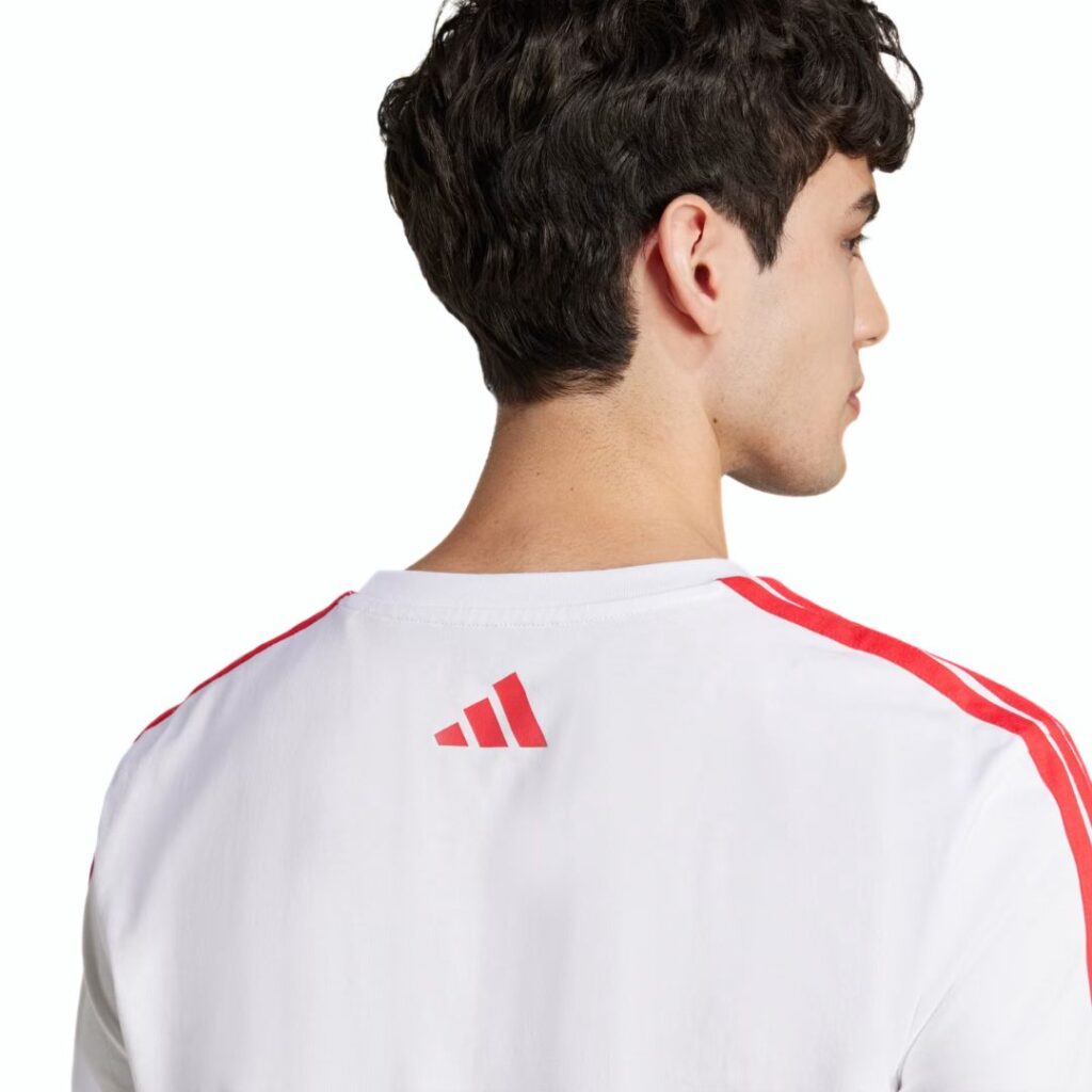 Adidas T-shirt Collegiate Club Graphic - White/Red - immagine 2