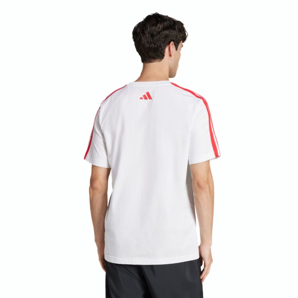 Adidas T-shirt Collegiate Club Graphic - White/Red - immagine 4