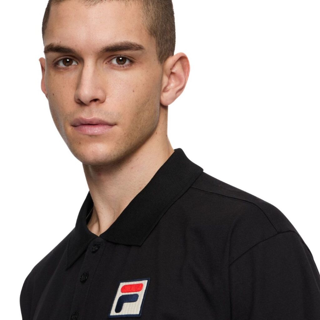 Fila BURFORD Polo Oversize - Black - immagine 2