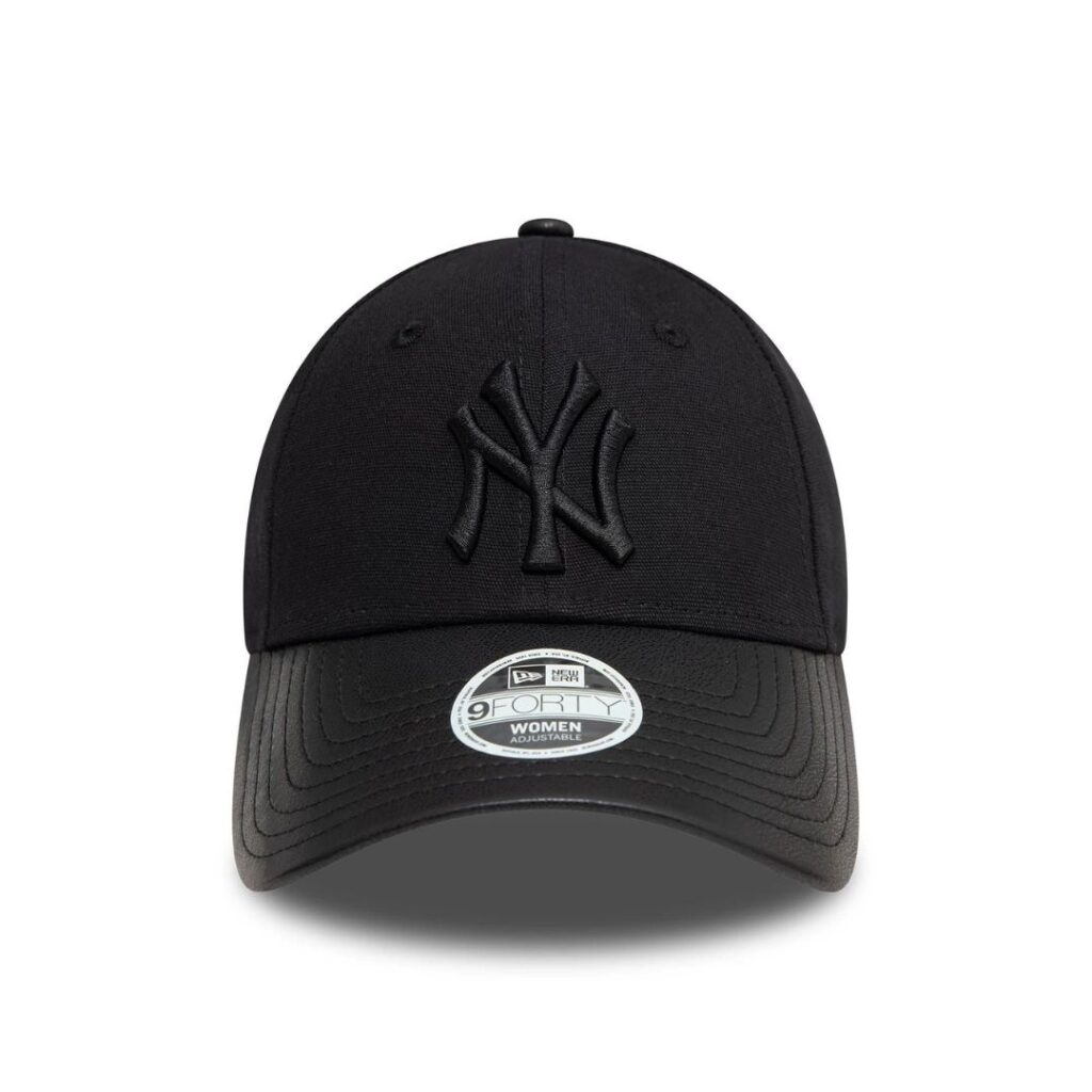 New Era Cappello New York Yankees PU Visor - Black - immagine 2