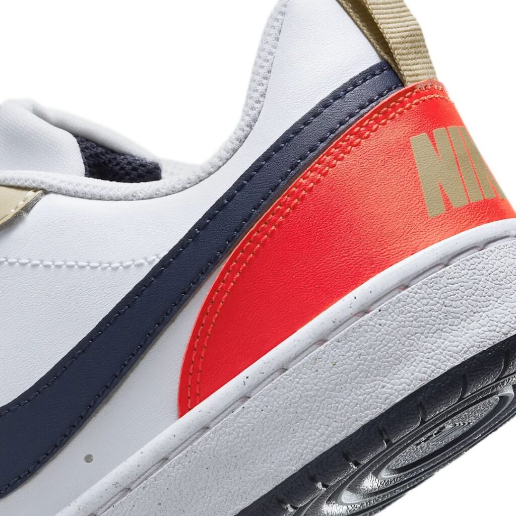 Nike Court Borough Low Recraft (gs) - White/Red/Blue/Thunder Blue - immagine 3