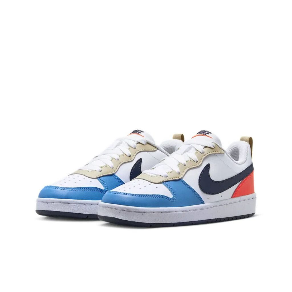 Nike Court Borough Low Recraft (gs) - White/Red/Blue/Thunder Blue