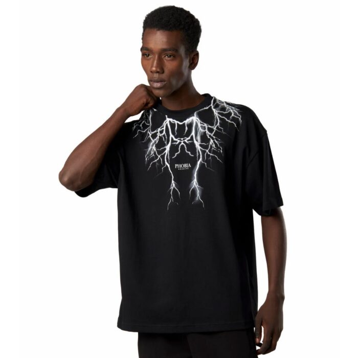 Phobia T-Shirt Lightning - Black/Gray