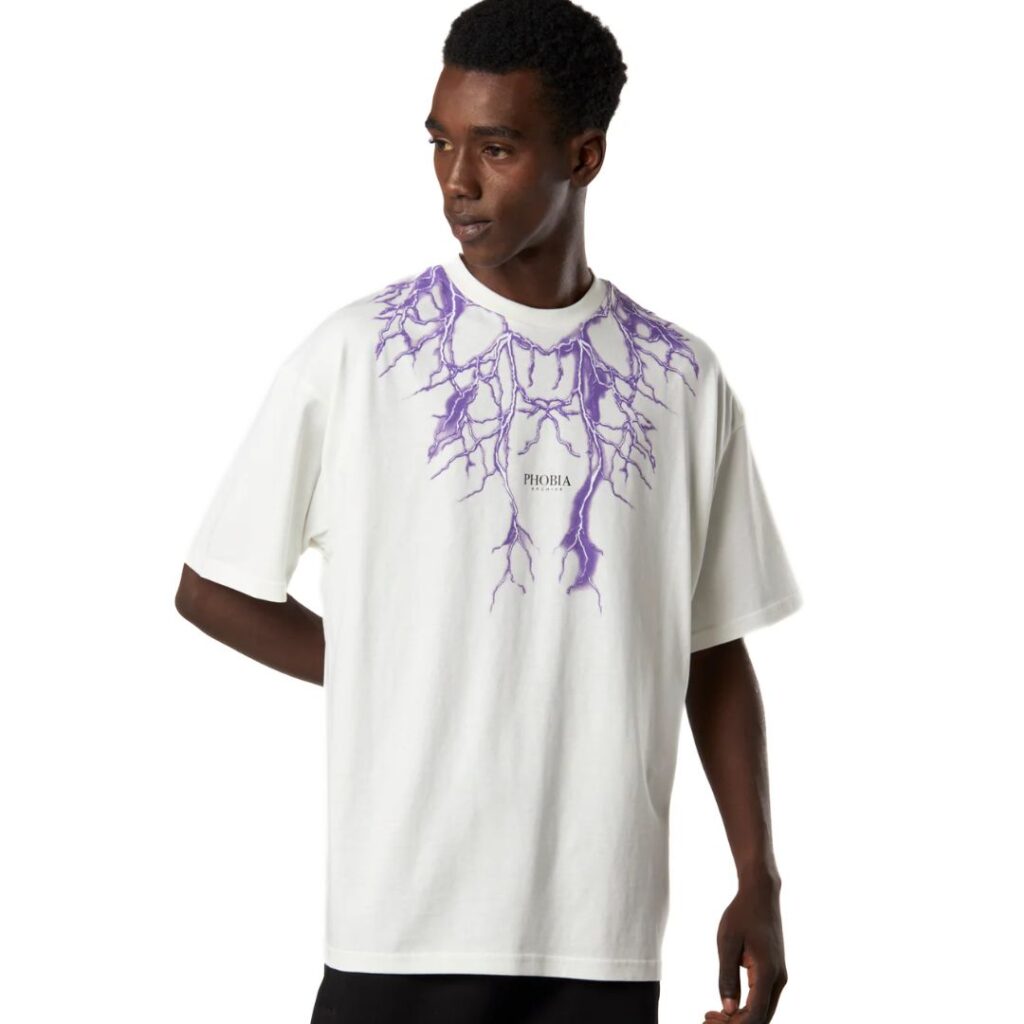 Phobia T-Shirt Lightning - White/Purple