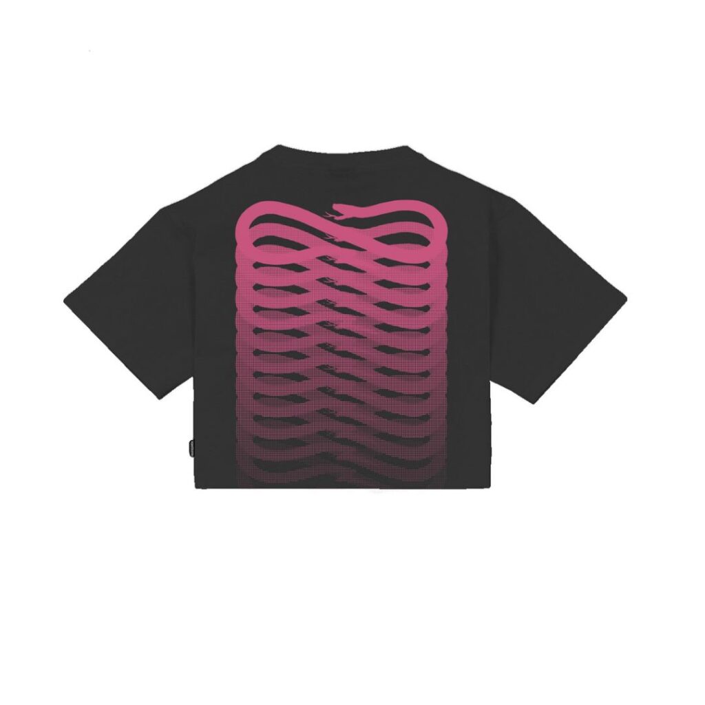 Propaganda T-Shirt Cropped Ribs - Black - immagine 2