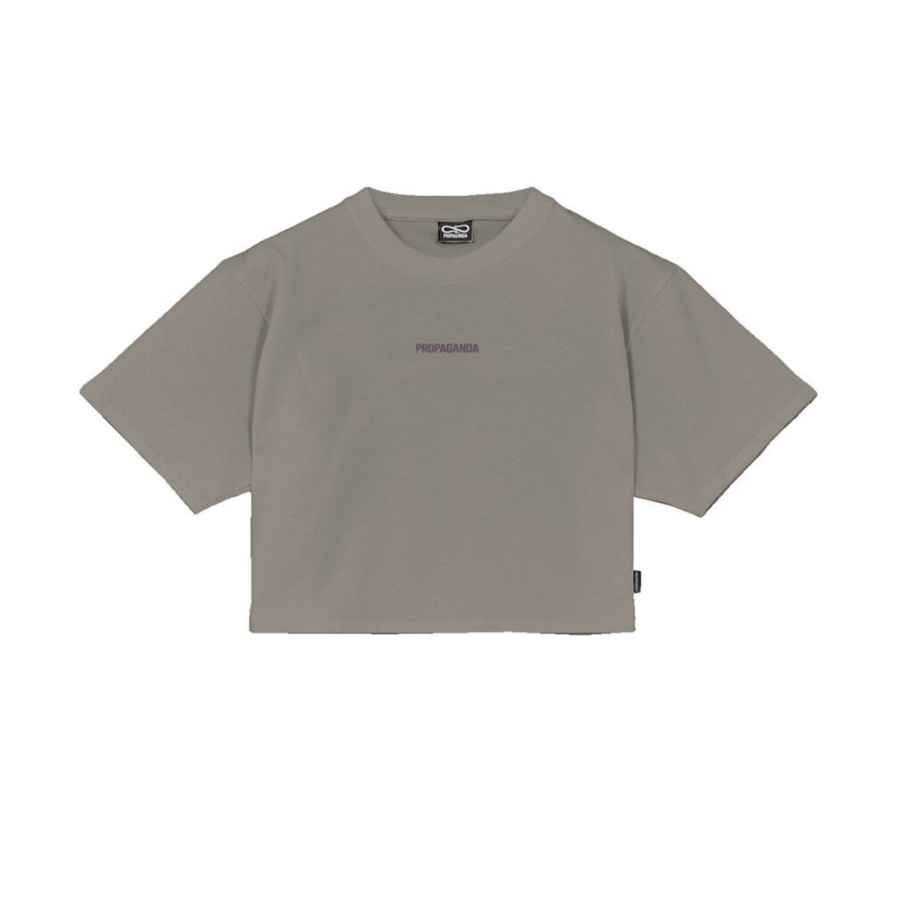 Propaganda T-Shirt Cropped Ribs - Sand