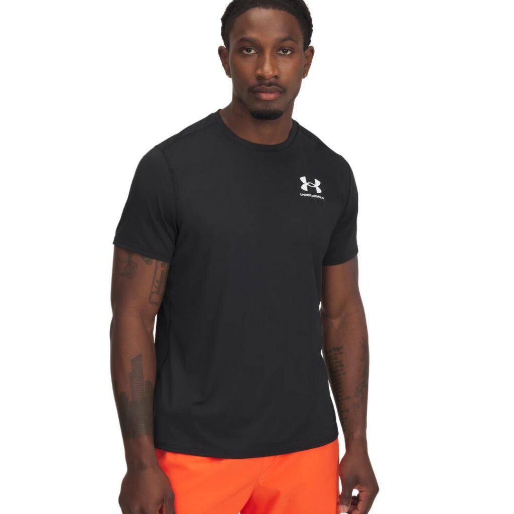 Under Armour T-Shirt HeatGear® Fitted - Black/White