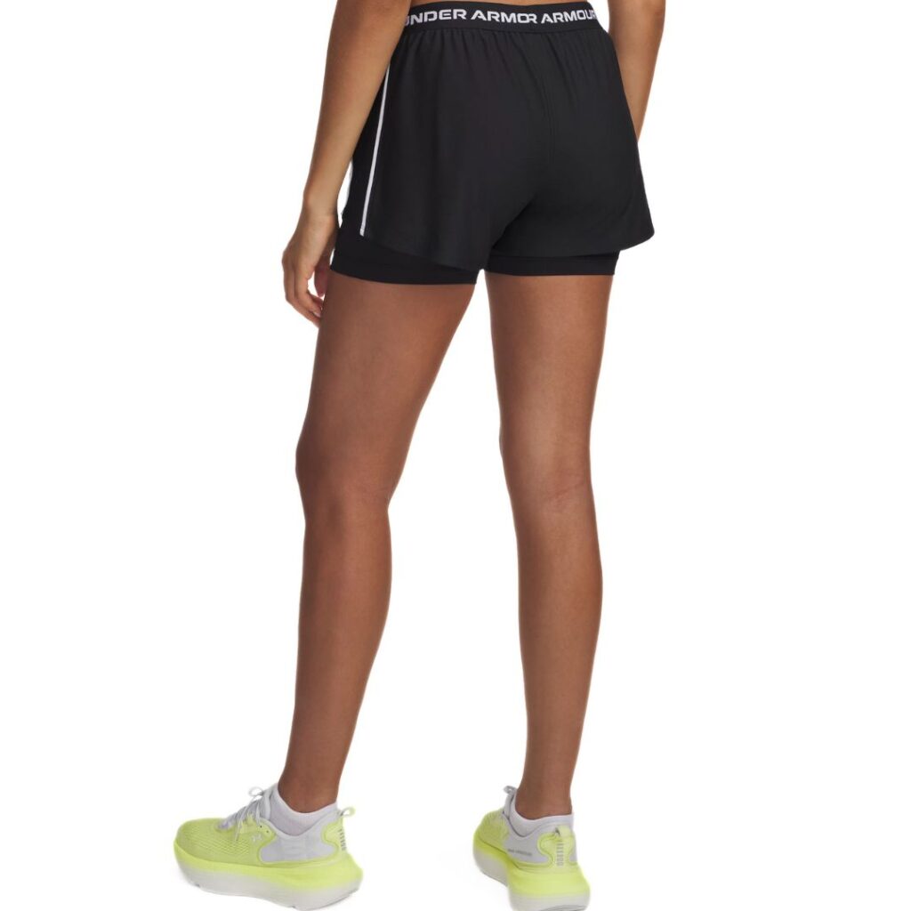 Under armour Shorts Tech™ Play Up 2 in 1 - Black/White - immagine 3