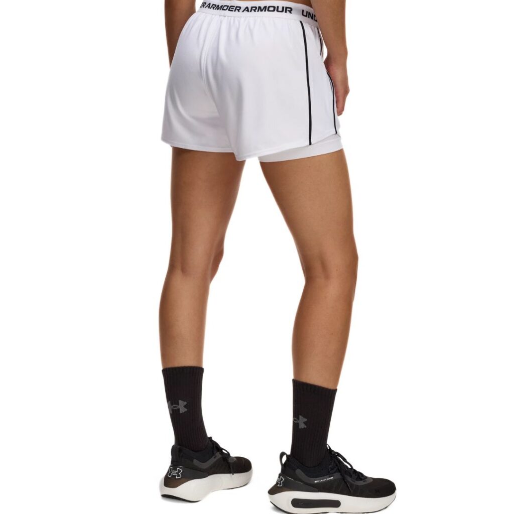 Under armour Shorts Tech™ Play Up 2 in 1 - White/Black - immagine 2
