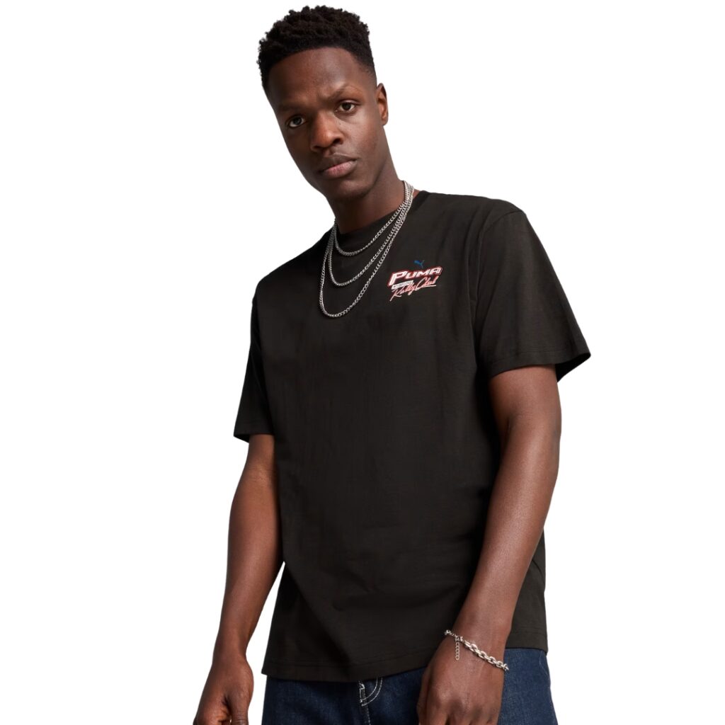 Puma T-Shirt Relaxed Moto GRAPHICS - Black