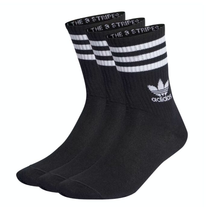 Adidas Calze Mid Cut (3 paia) - Black