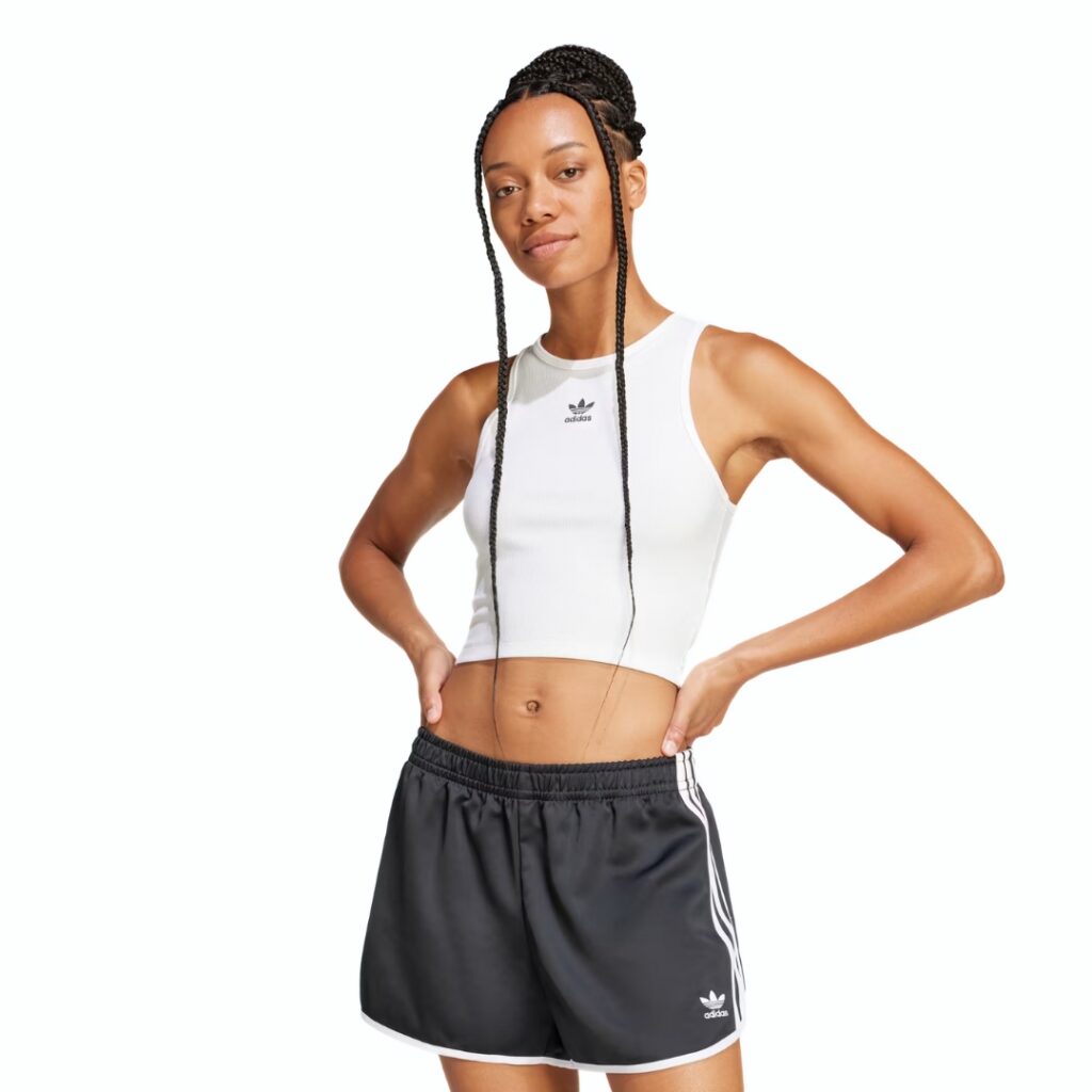 Adidas Canotta Essentials Ribbed - White