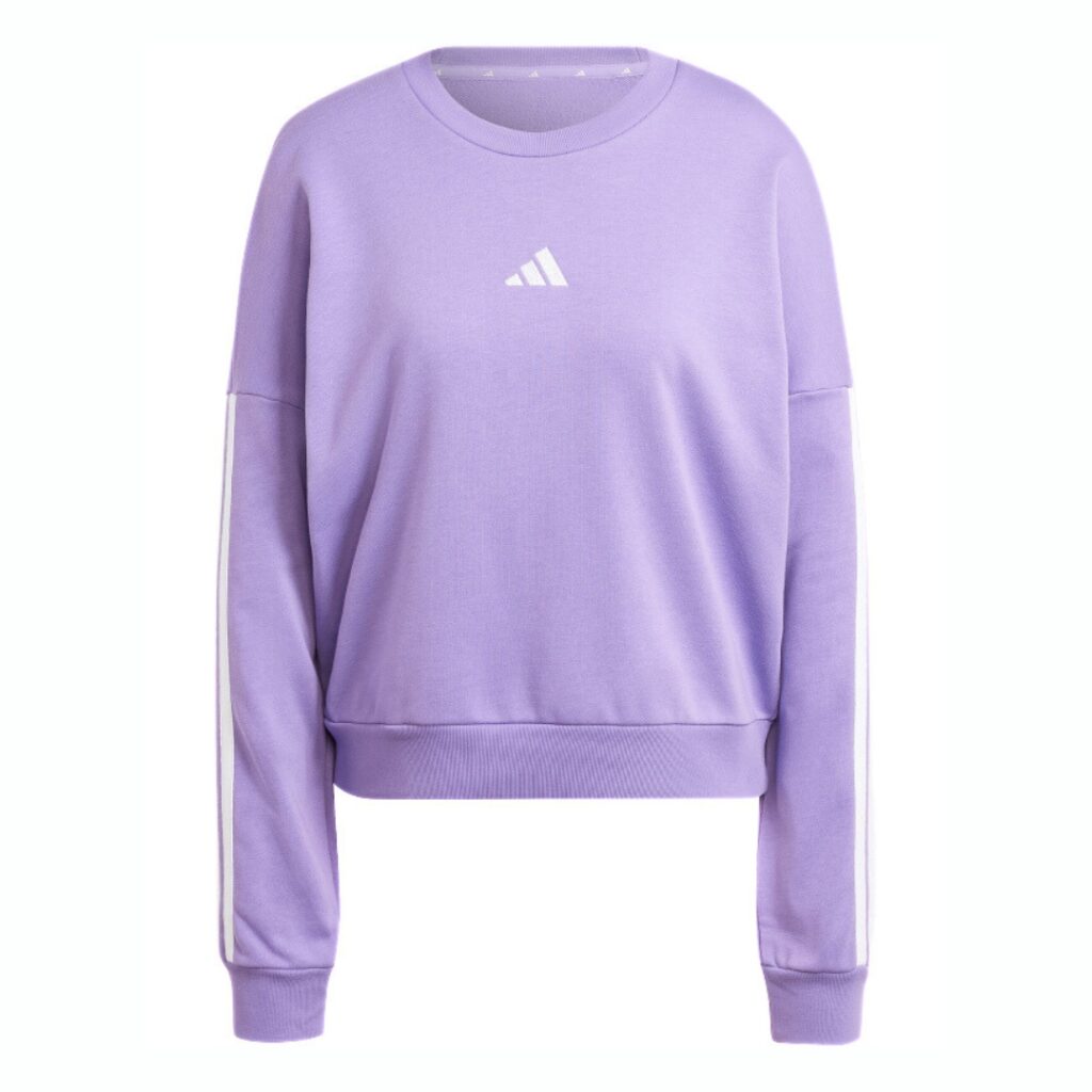 Adidas Felpa Essentials 3-Stripes - Purple/White - immagine 5
