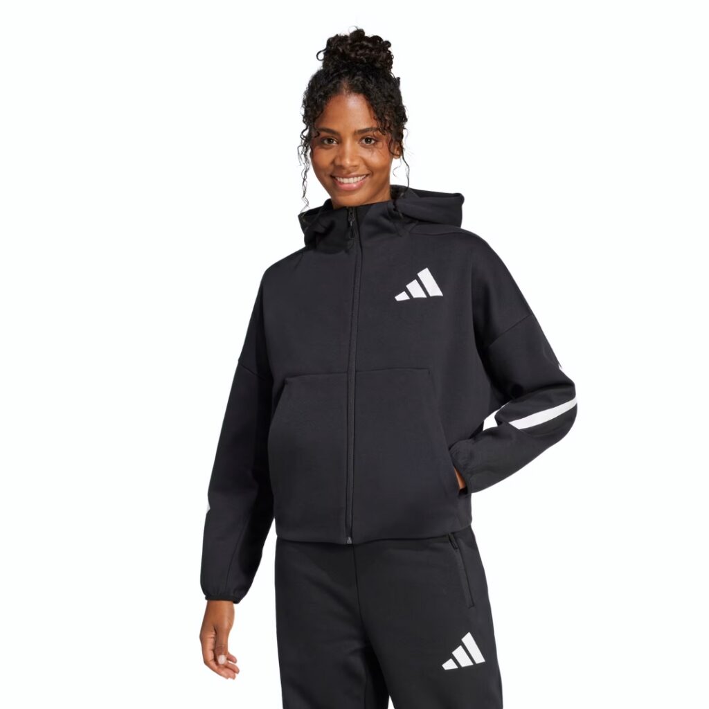 Adidas Felpa Z.N.E. Full-Zip - Black/White