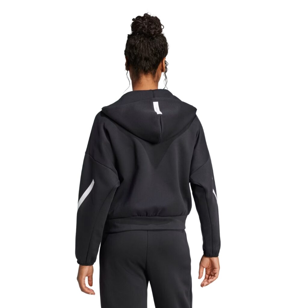 Adidas Felpa Z.N.E. Full-Zip - Black/White - immagine 3