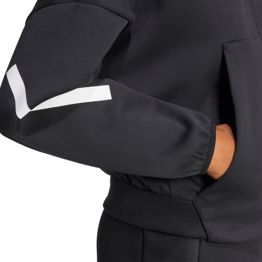 Adidas Felpa Z.N.E. Full-Zip - Black/White - immagine 5