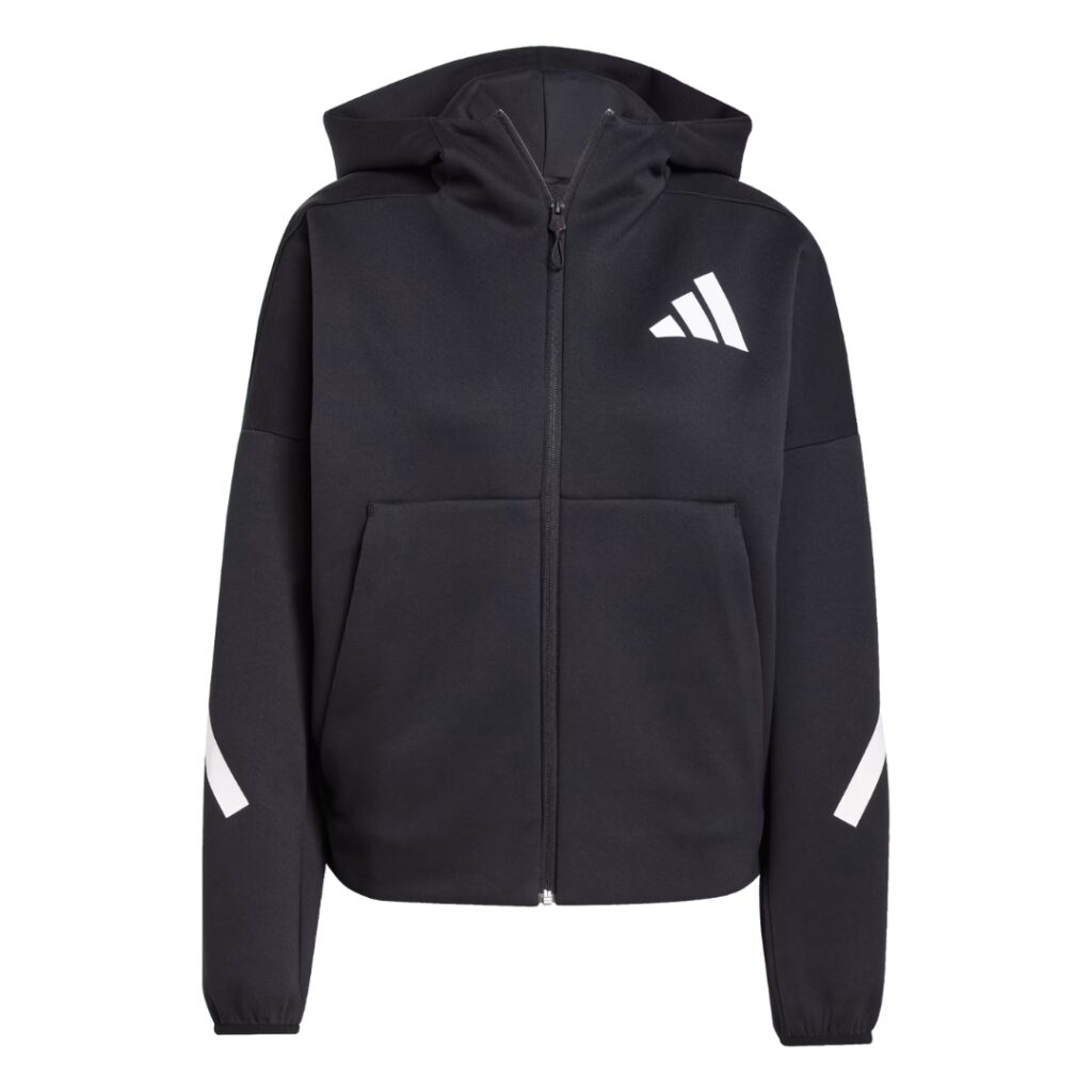 Adidas Felpa Z.N.E. Full-Zip - Black/White - immagine 6