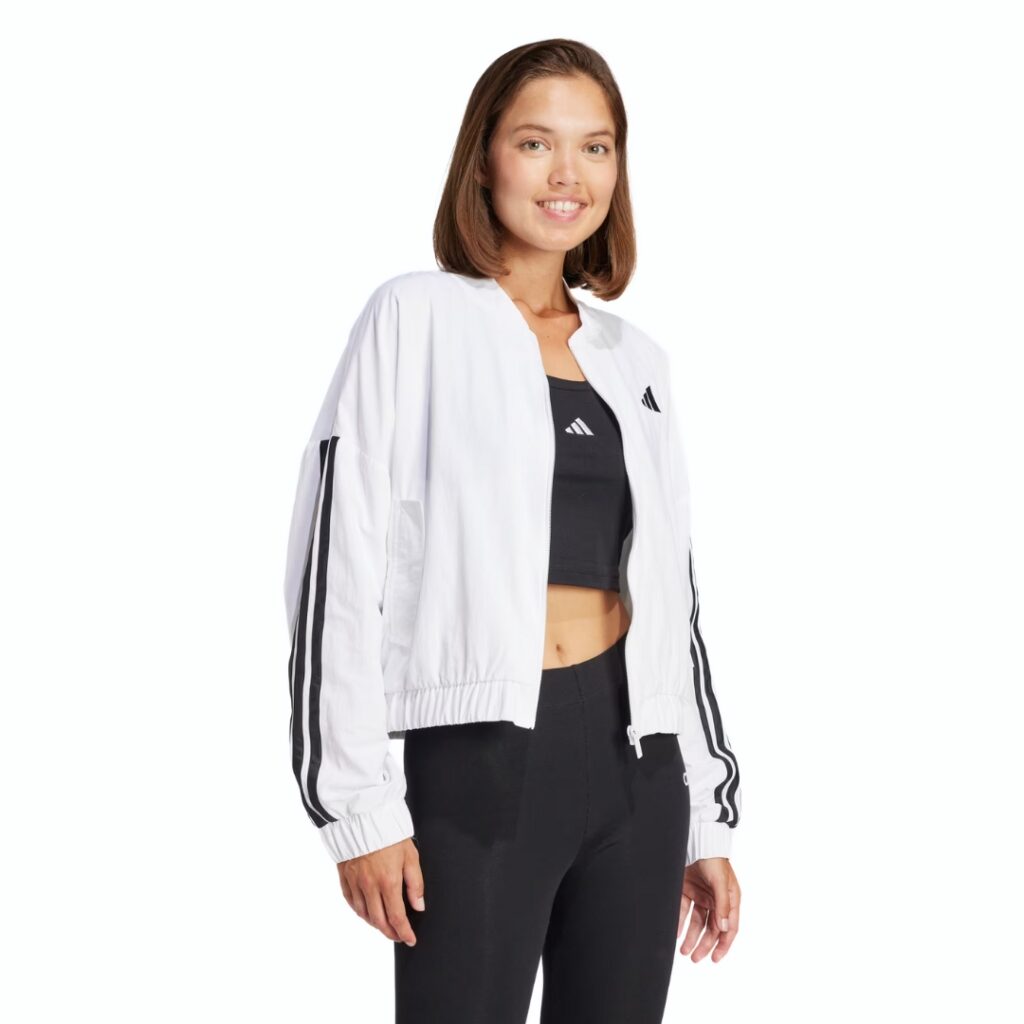 Adidas Giacca Bomber Woven 3-Stripes - White/Black - immagine 2
