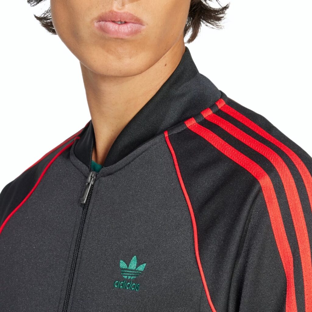 Adidas Giacca adicolor Classics SST - Black/Better Scarlet - immagine 3