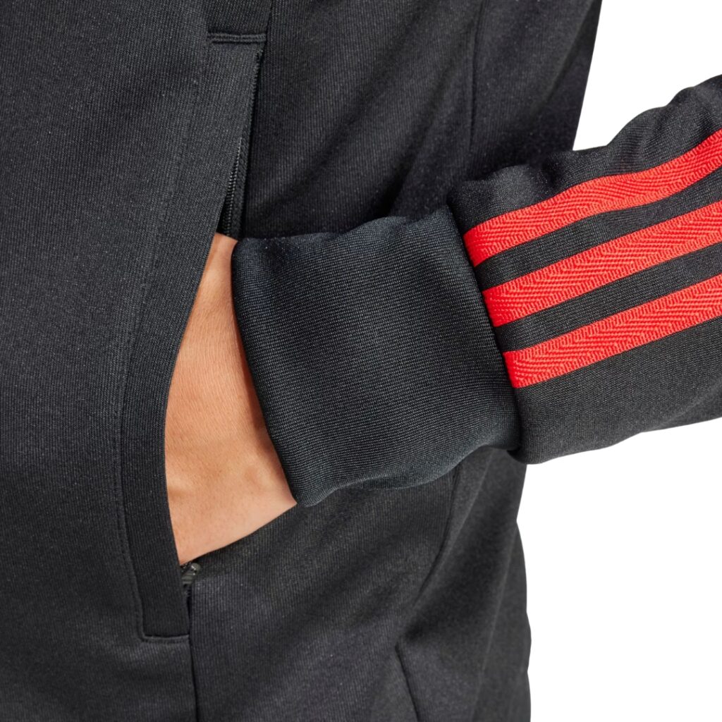 Adidas Giacca adicolor Classics SST - Black/Better Scarlet - immagine 4