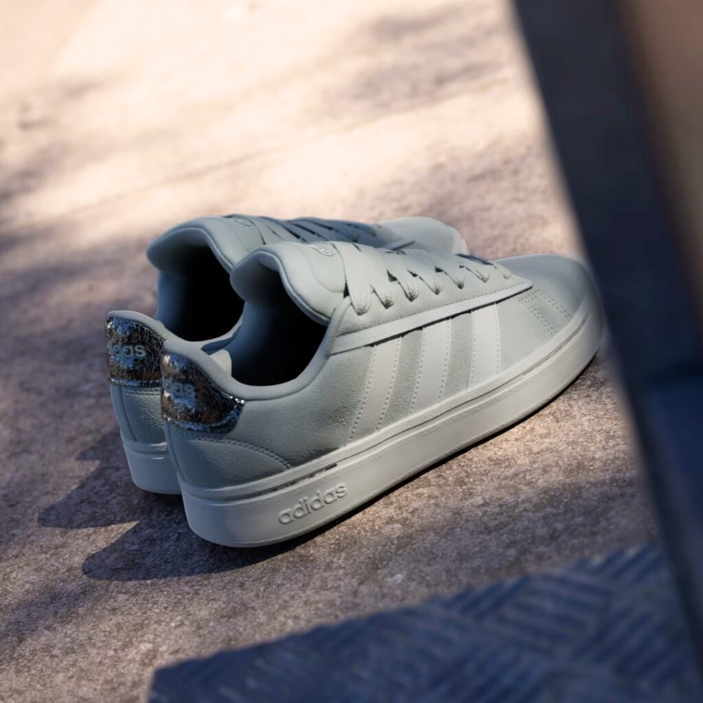 Adidas Grand Court Alpha 00s - Linen Green/Off White/Silver Metallic - immagine 2