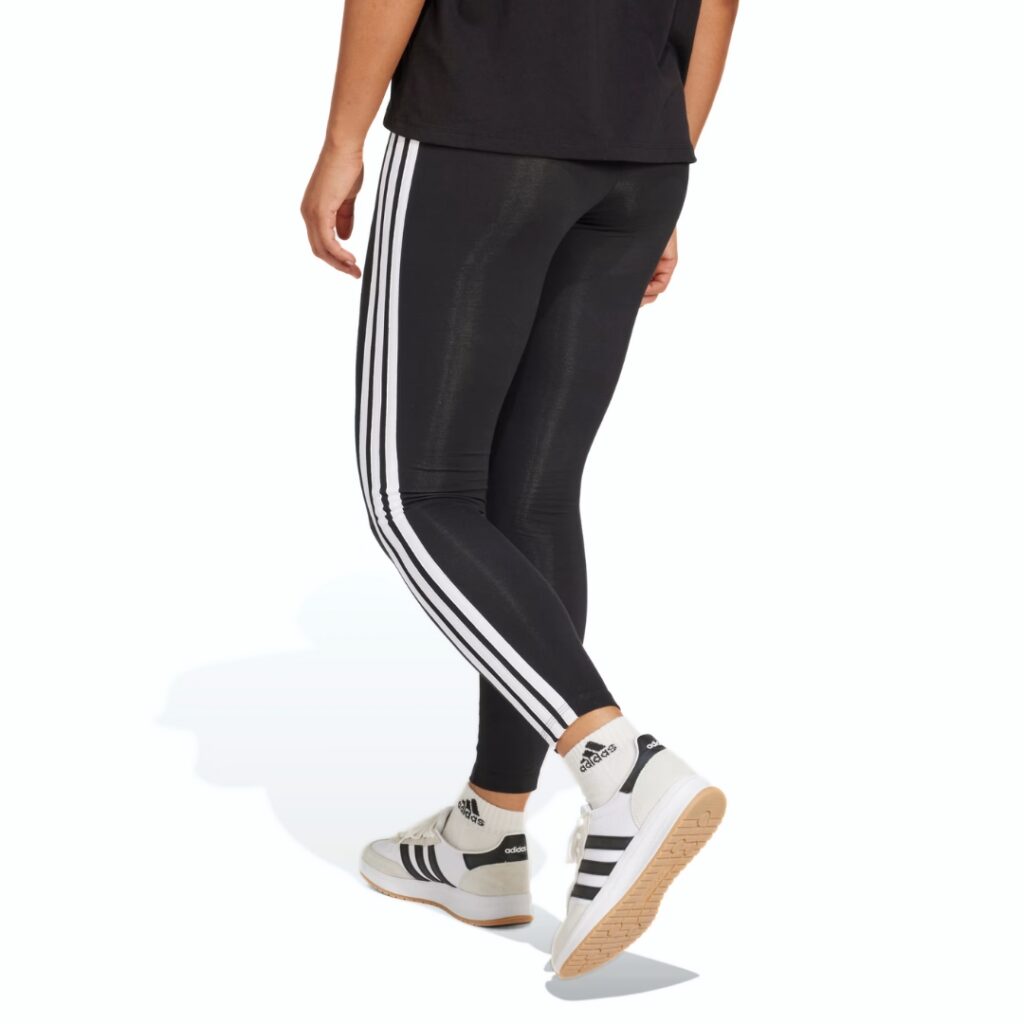 Adidas Leggings Essentials 3-Stripes - Black/White - immagine 3