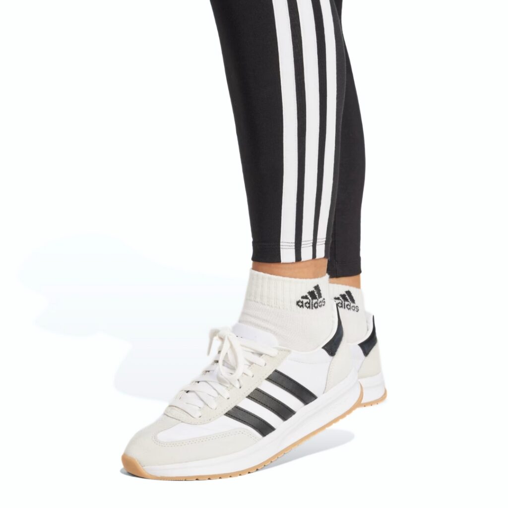 Adidas Leggings Essentials 3-Stripes - Black/White - immagine 4