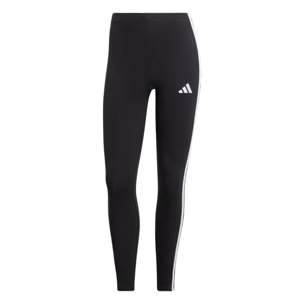 Adidas Leggings Essentials 3-Stripes - Black/White - immagine 6