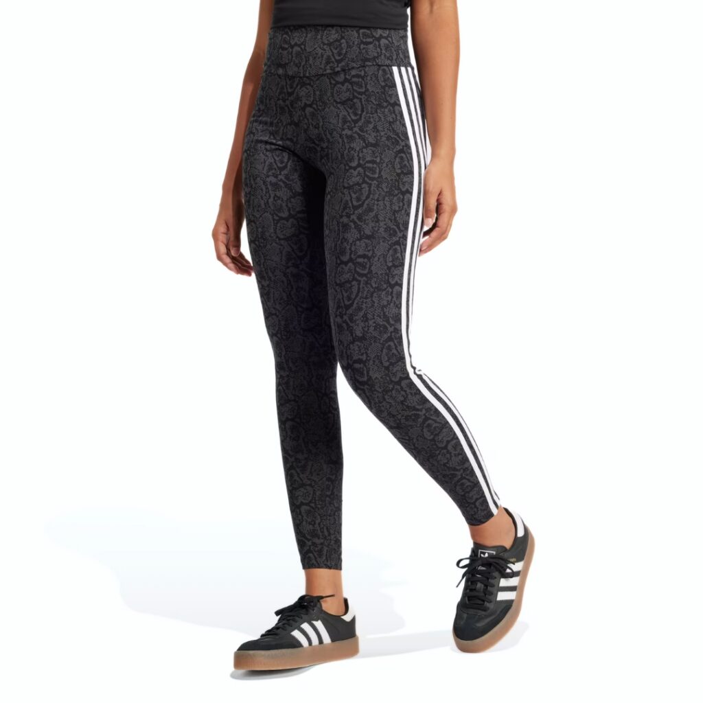 Adidas Leggings Snakeskin 3-Stripes - Black/Multicolor
