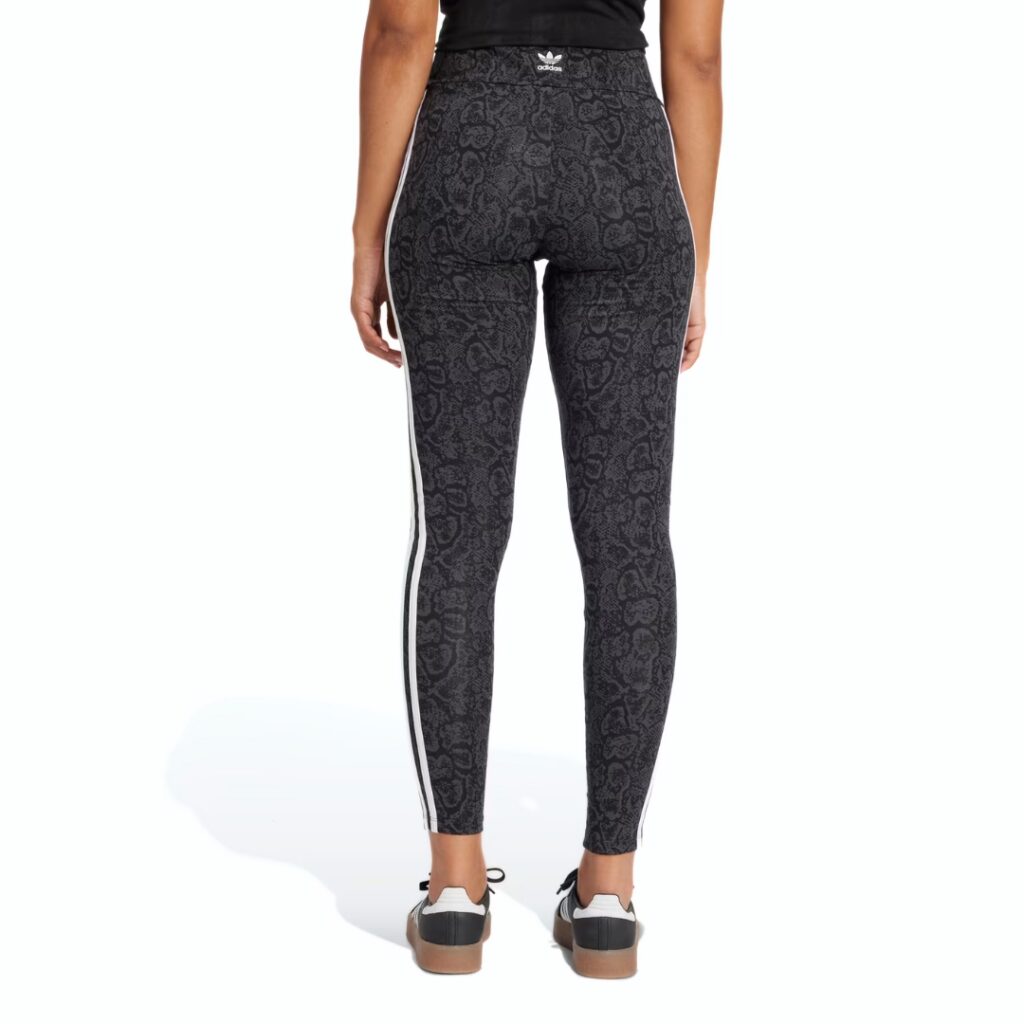 Adidas Leggings Snakeskin 3-Stripes - Black/Multicolor - immagine 2
